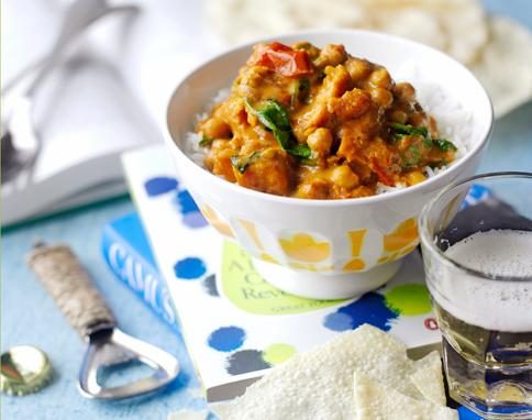 Sweet Potato, Chickpea and Spinach Curry